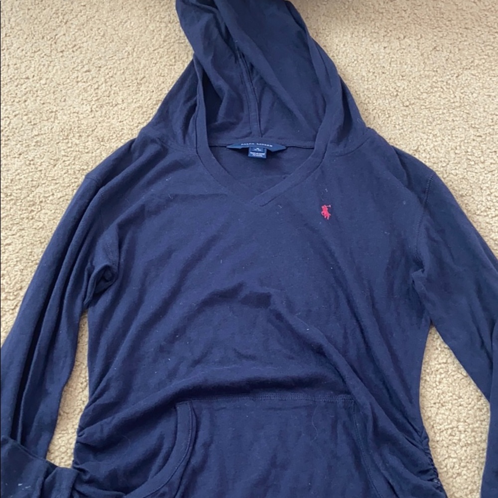Hooded long sleeve shirt